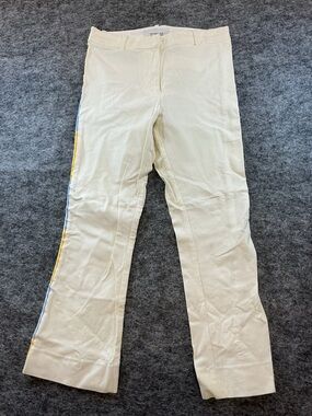 Derek Lam IO Crosby Cream Colorful Stripe Trousers DDD